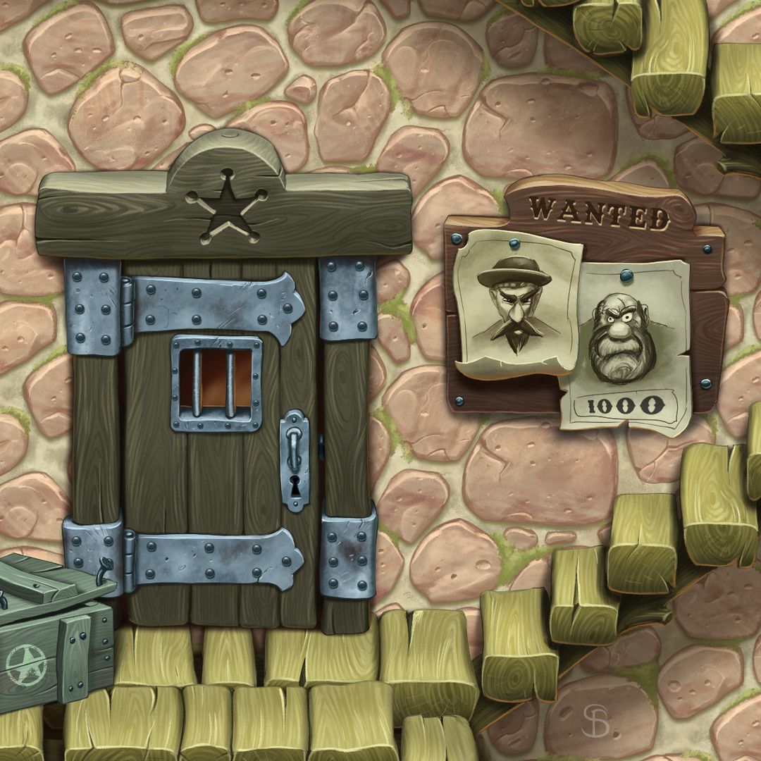 Cartoon Western Styles Mobile Game Level Design