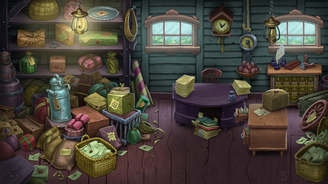 Cartoon Environment Art for Mobile Game in Western Style | 2D Environment Concept Art