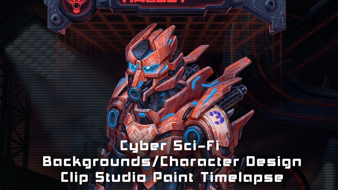 Mecha Cyber Sci-Fi Character Design  for Mobile Game