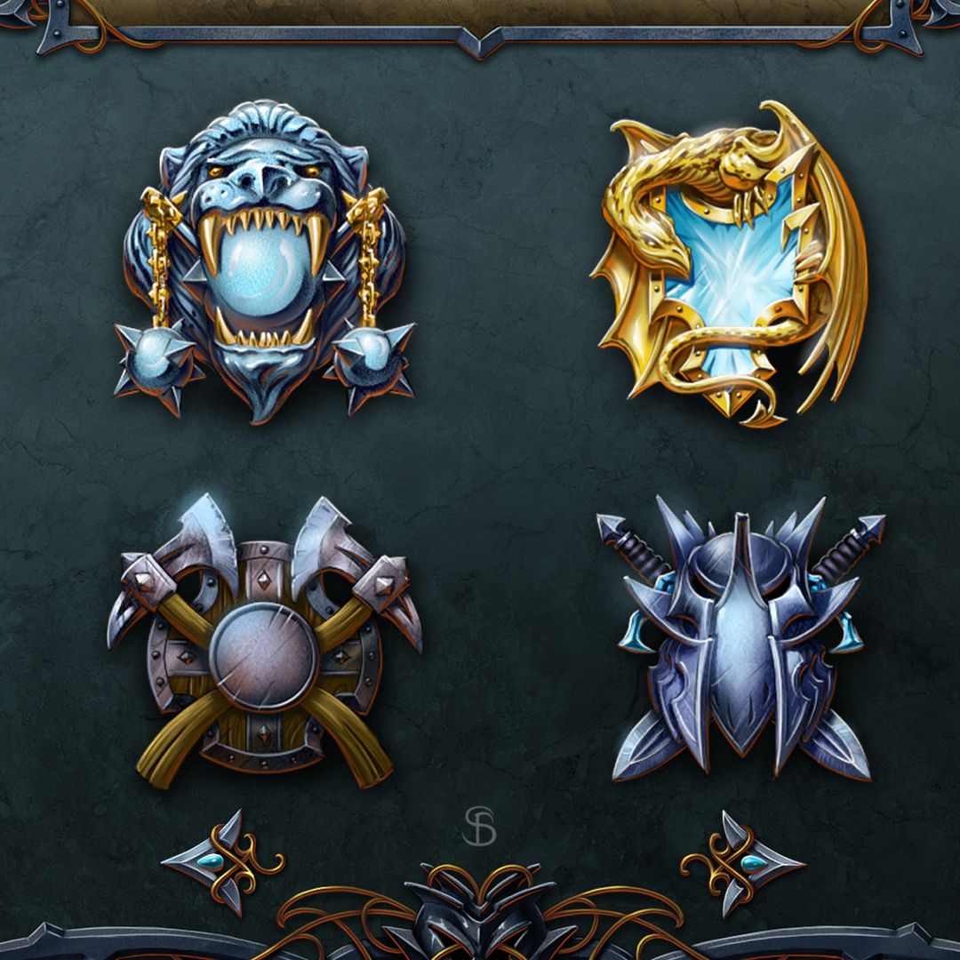 “Elemental Heroes” Game - Icon Design