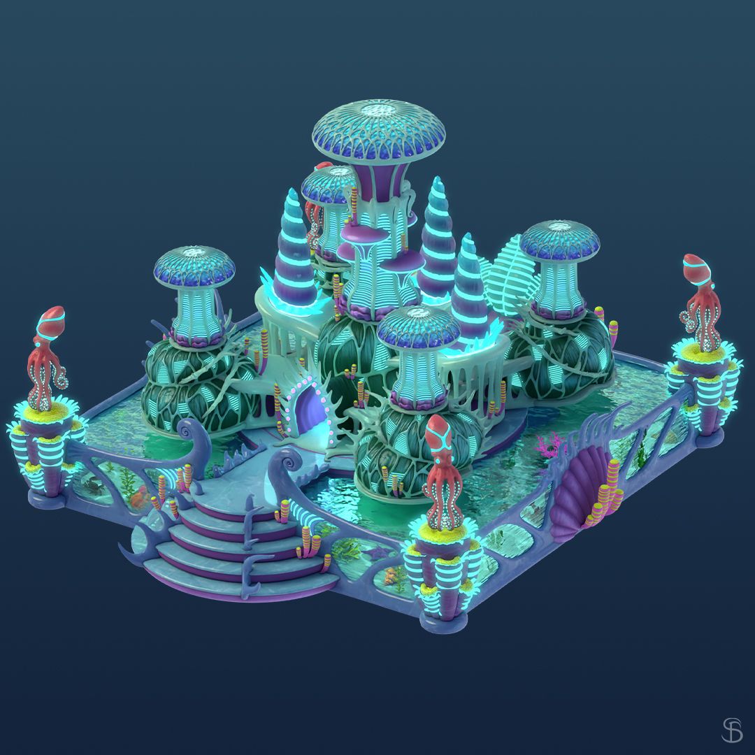 Atlantis - Fantasy Castles 3D Icons