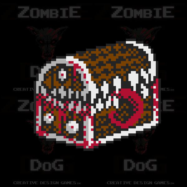 Zombie Dog Sprite Commission (8-bit)