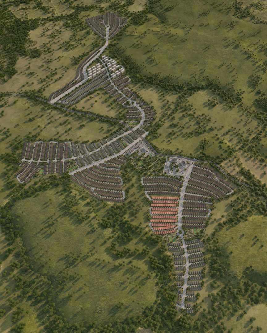 Planned Residential Neighborhood | Aerial Visualization