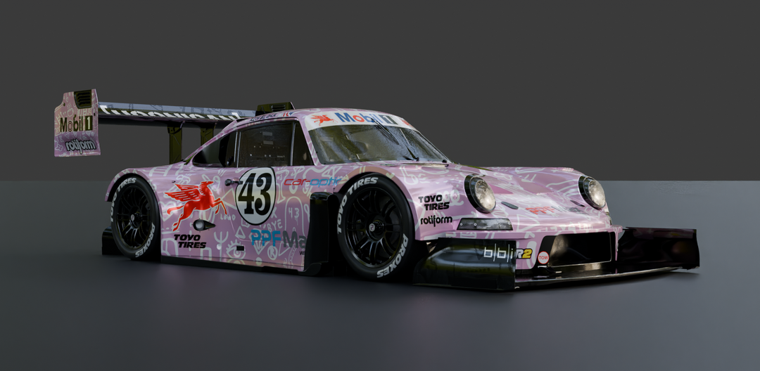 3d super car for animation