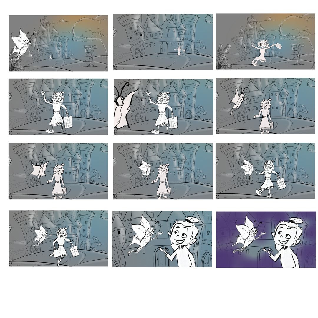 Storyboard for kids story