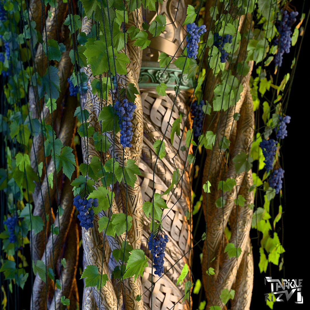 Game-ready Fantasy Pillar