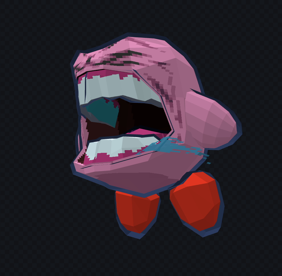 Let's Go! Kirby - Animated Lowpoly 3D
