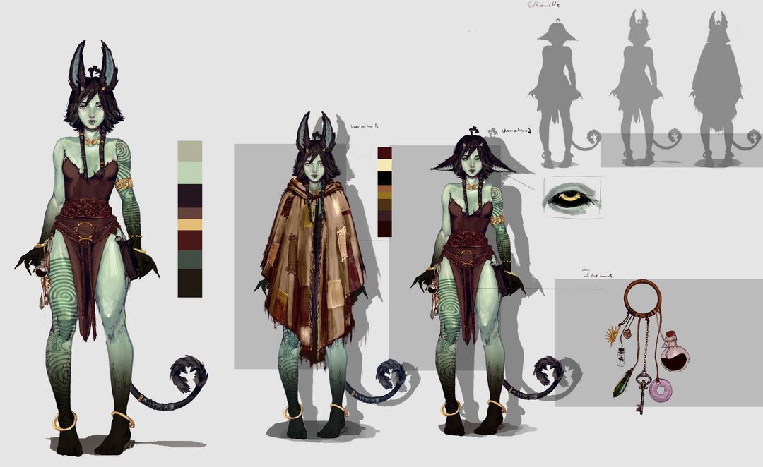 Haze - Demon of the night | 2D Creature Concept Art