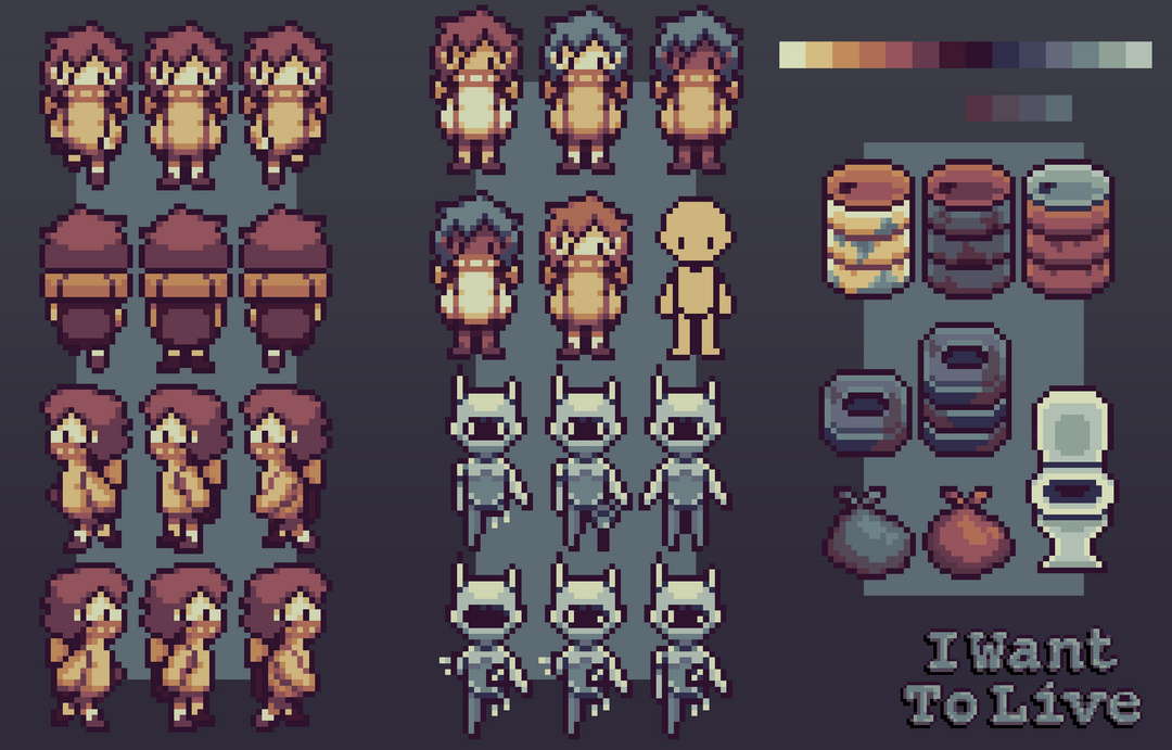 I Want to Live - Concept and Pixel Art | Pixel Art