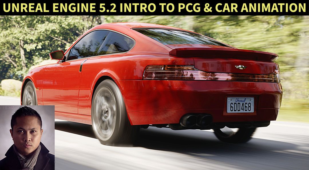 Unreal Engine 5.2 Introduction to PCG and Car Animation Course