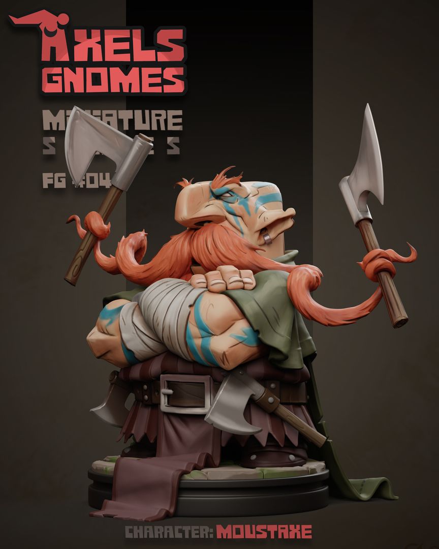 FANTASY GNOMES SERIES : MOUSTAXE