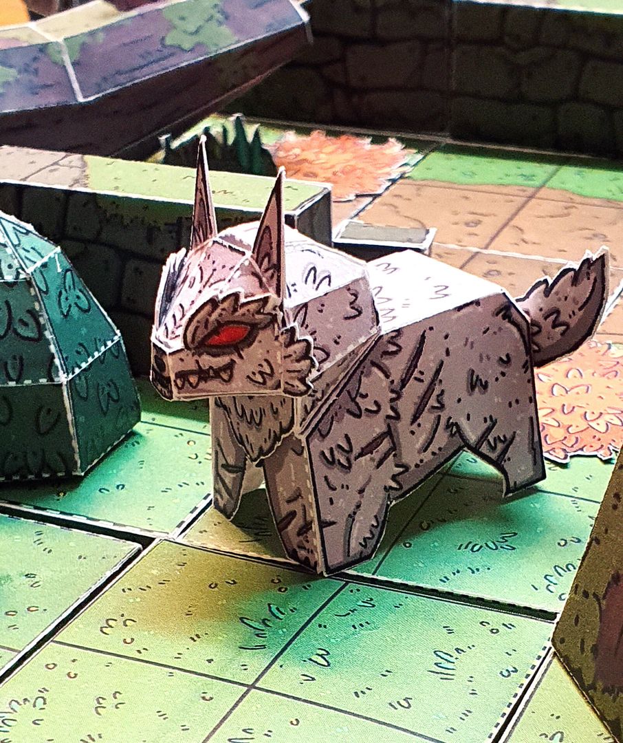 Tabletop Paper Wolves Mini