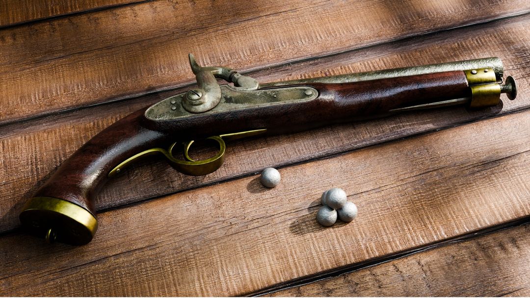 Percussion Cavalry Flintlock Pistol