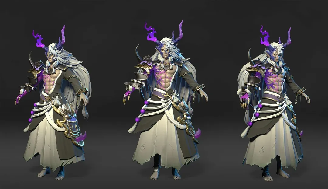 Abyssal Demon Warlord | Dark Fantasy 3D Character
