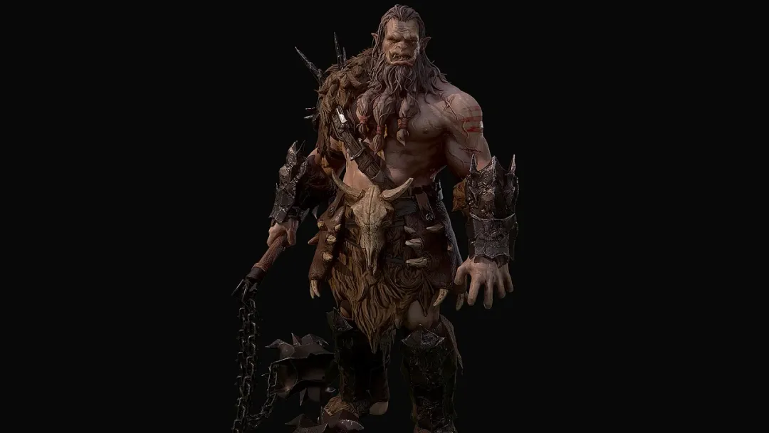 Dark Fantasy Orc Warlord | Game Character for Unreal Engine