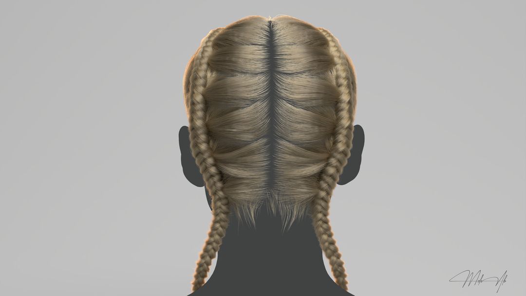 Braided Long Hair Groom — Houdini Hair Project