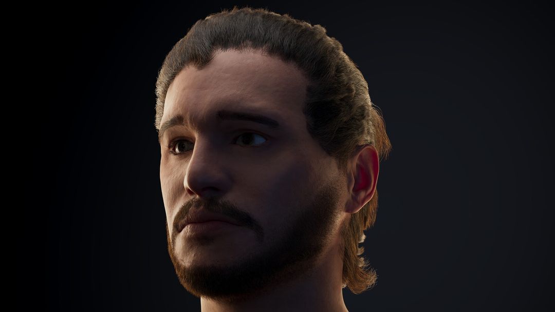 Digital Human Sculpt & Grooming — Jon Snow (Kit Harington) Likeness Study