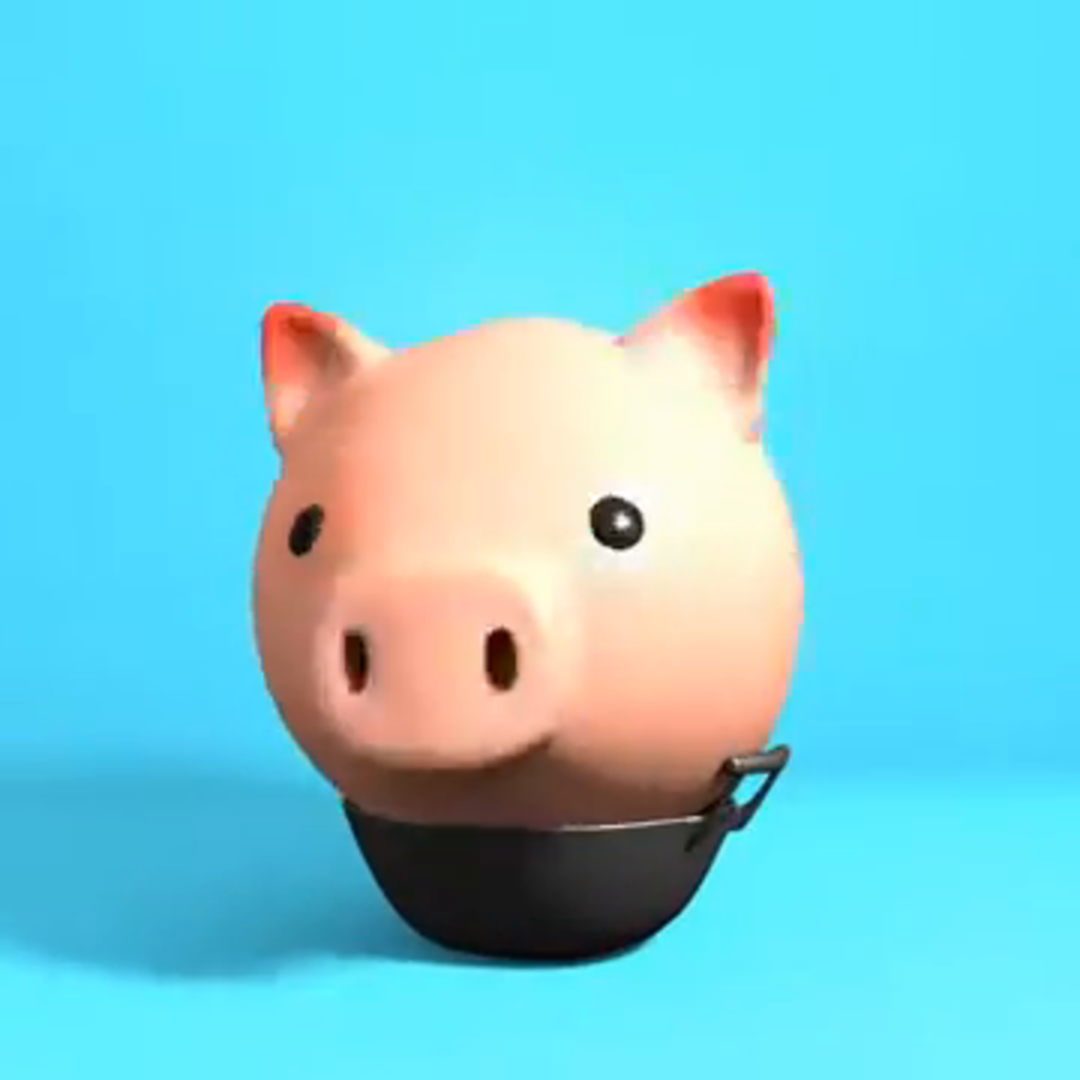 Pig in a pan