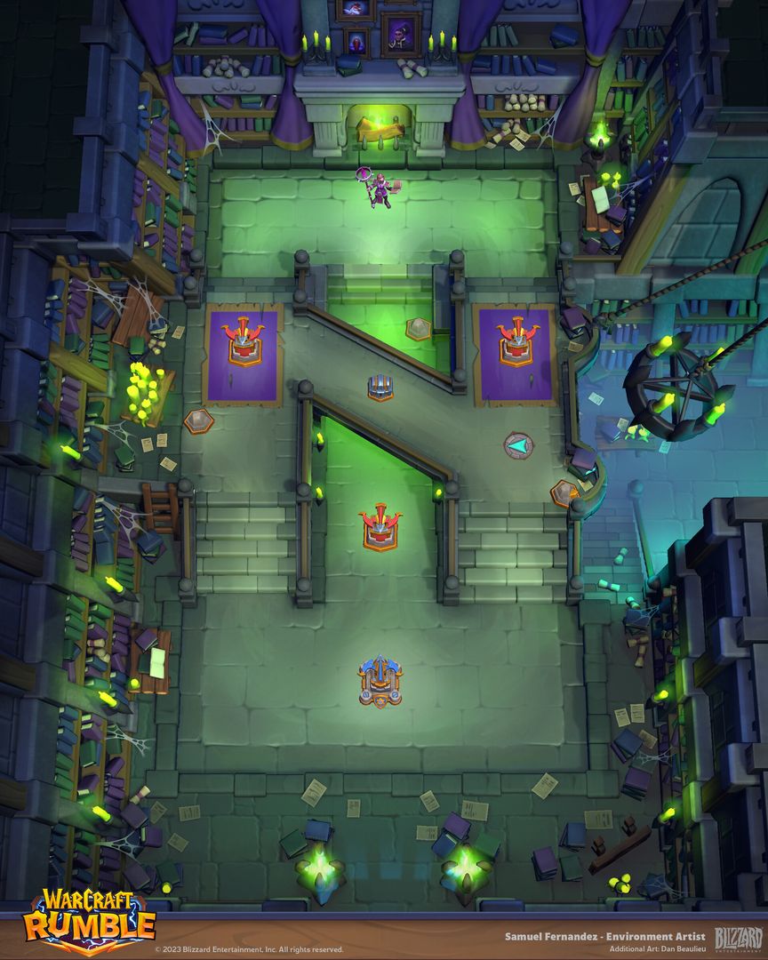 Warcraft Rumble - Scholomance environments