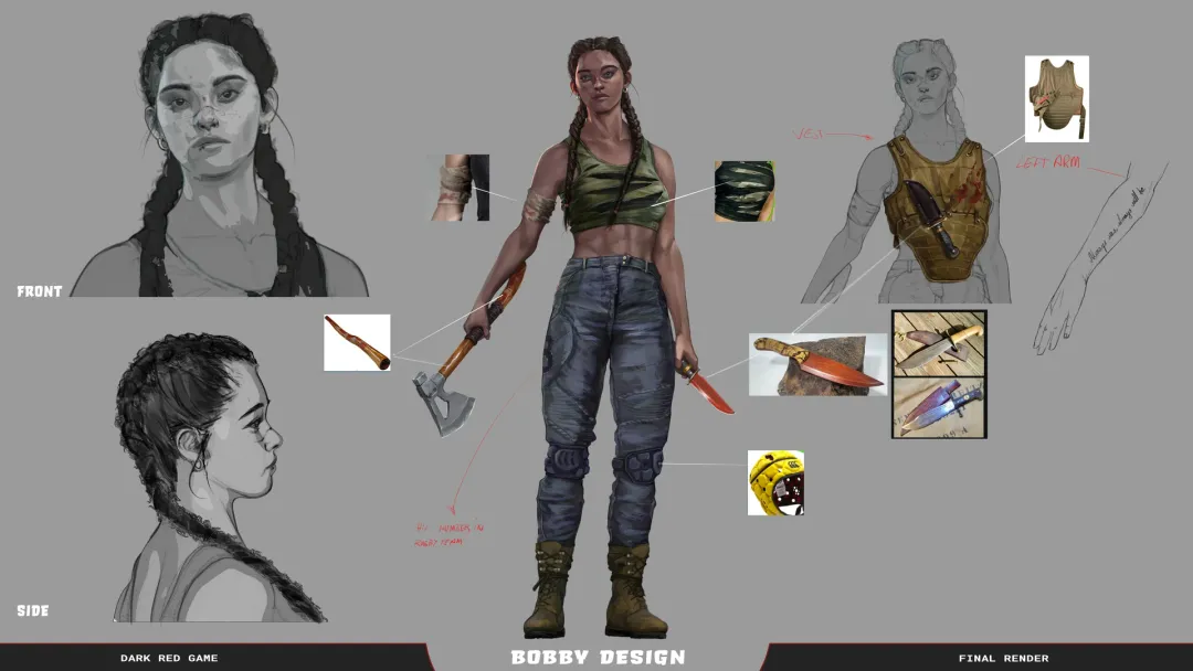 Dark Red Game - Character Concept Design