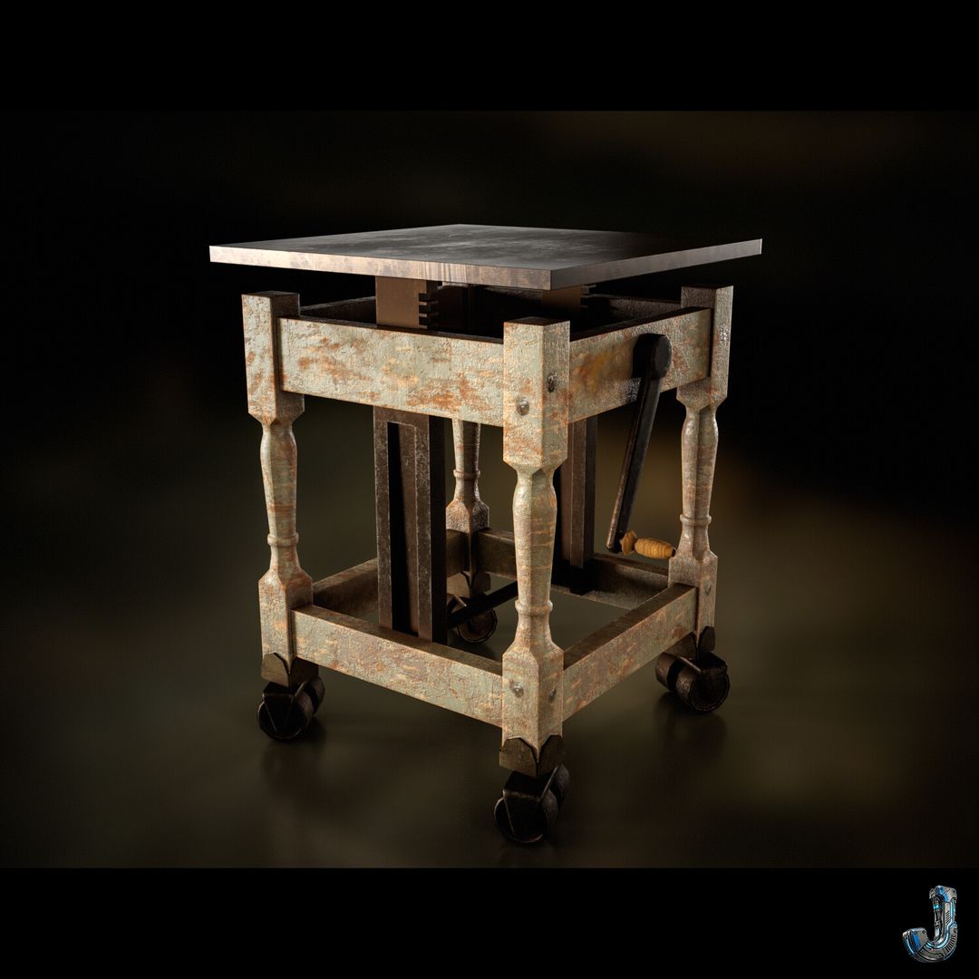 Artisan's Adjustable Workstation | Game Ready Asset