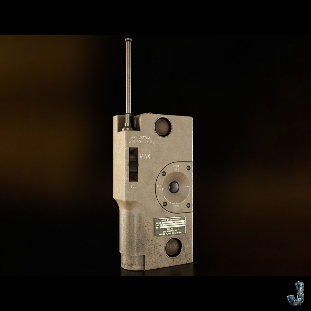 AN/PRC-90 Survival Radio | Game-Ready Military Prop