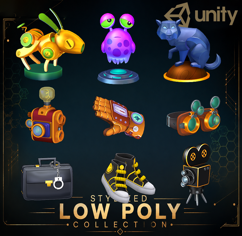 Stylized Low Poly Game Assets for Unity.