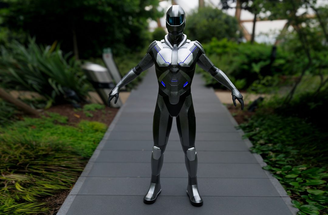 Sci-Fi Character 3D Model Rigged for Unreal Engine 5