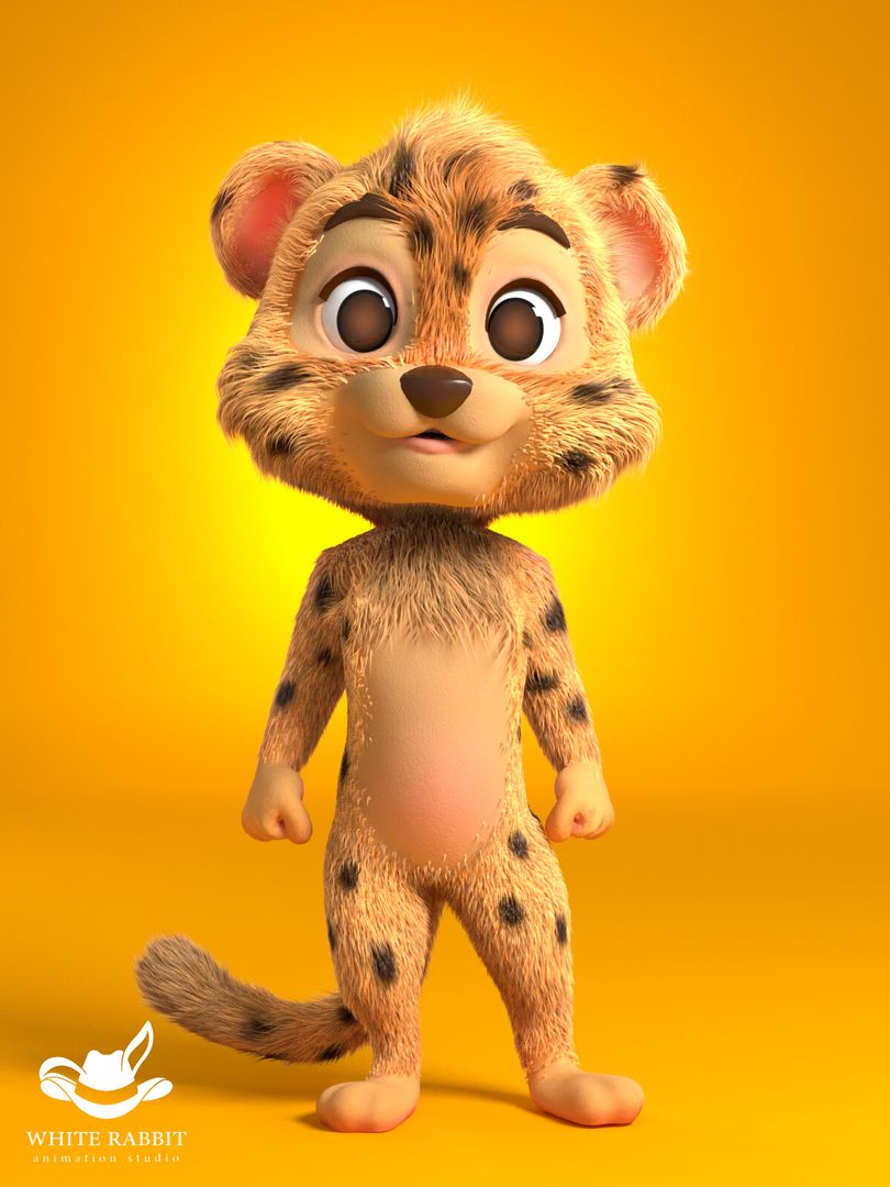 3D cartoon Model -Cheetah