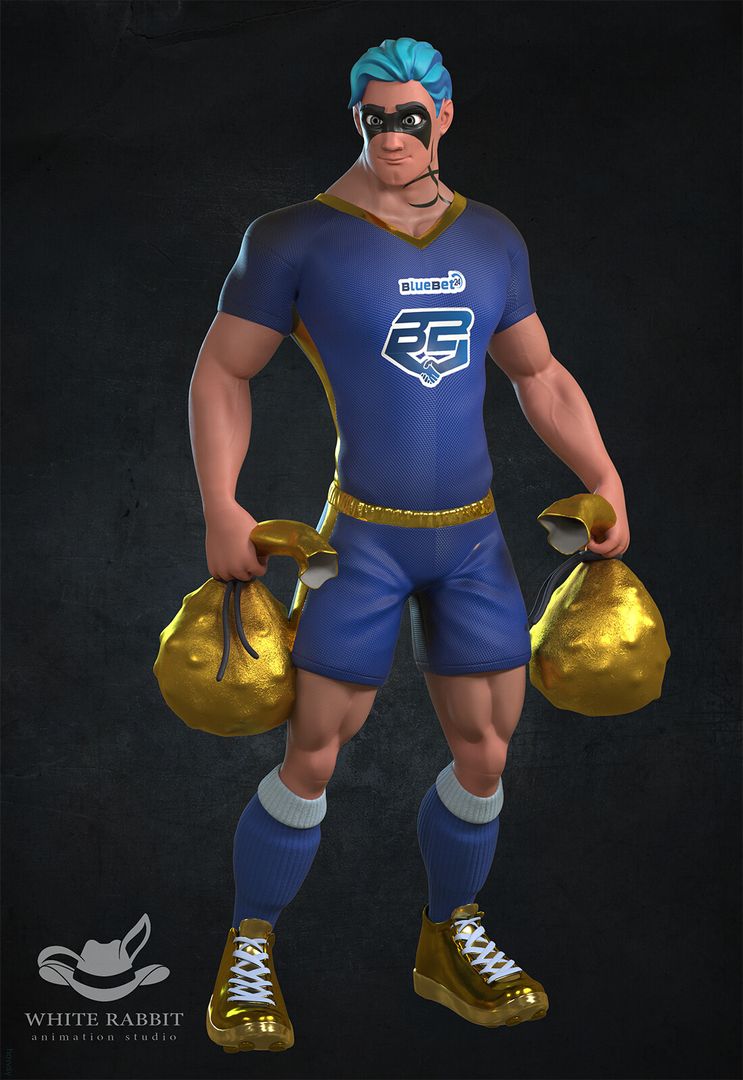 3D Cartoon Hero Character