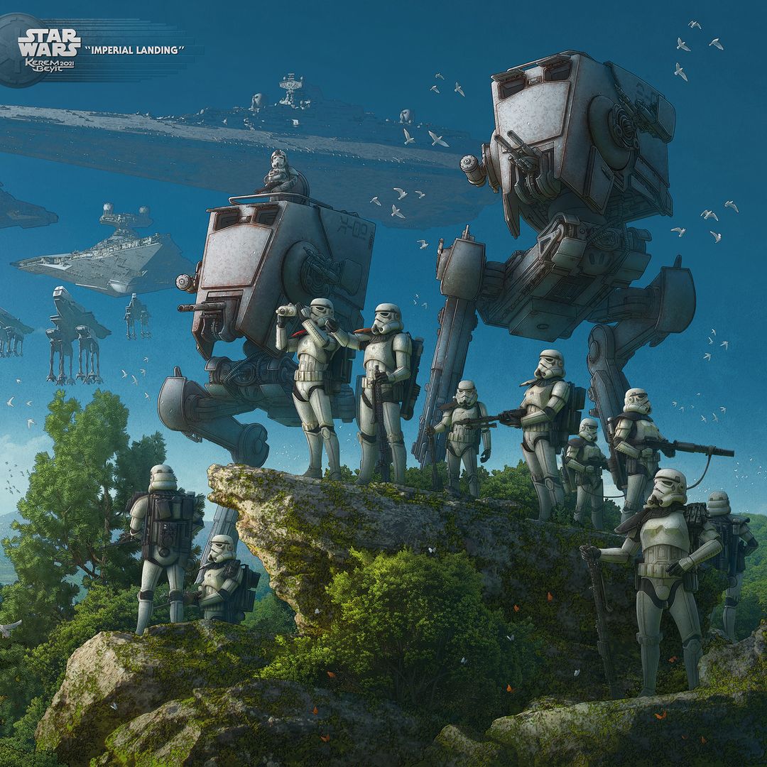 Imperial Landing | 2D Vehicle Concept Art