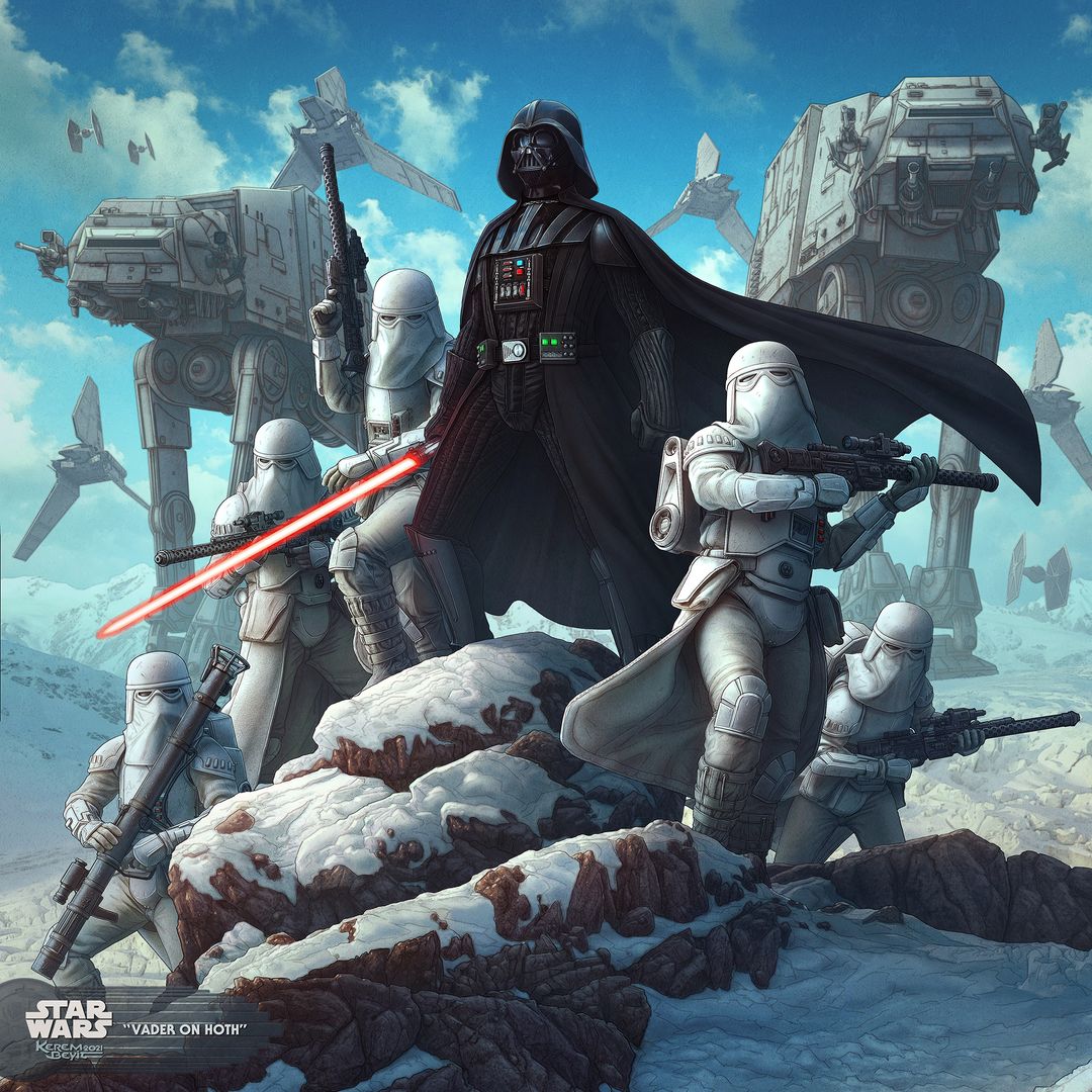 Vader on Hoth | 2D Vehicle Concept Art