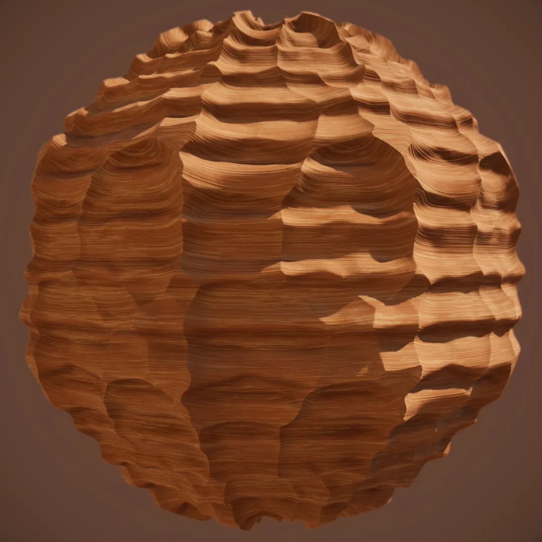 Stylized Wind Eroded Rock