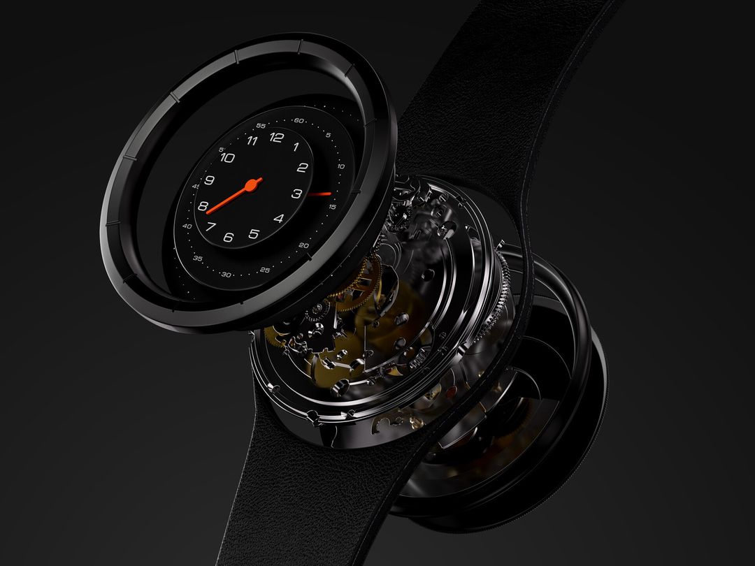 Luxury Swiss Watch: Cinematic Exploded-View CGI