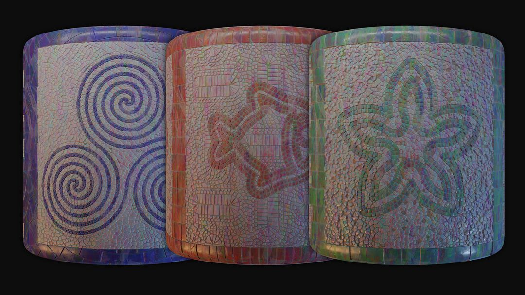 Stylized Mosaic Tiles - Substance Designer