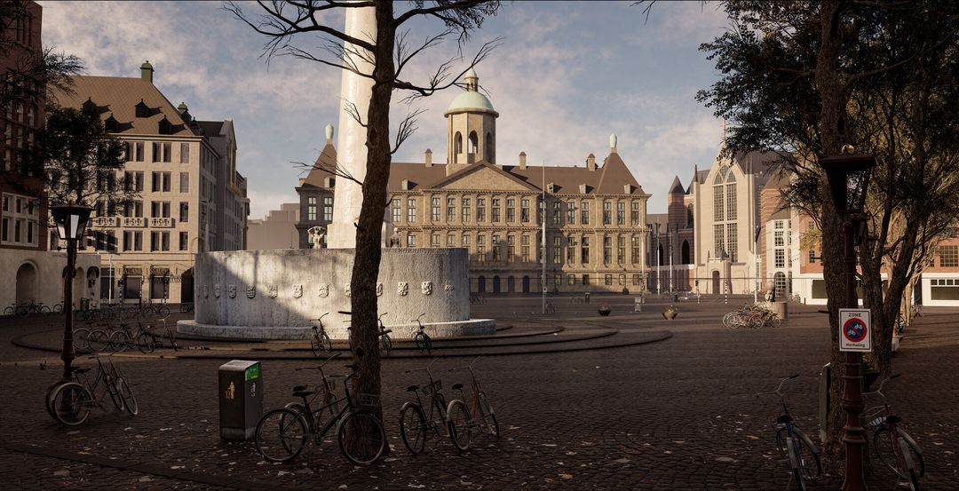 Dam Square, Amsterdam - Real-Time Environment