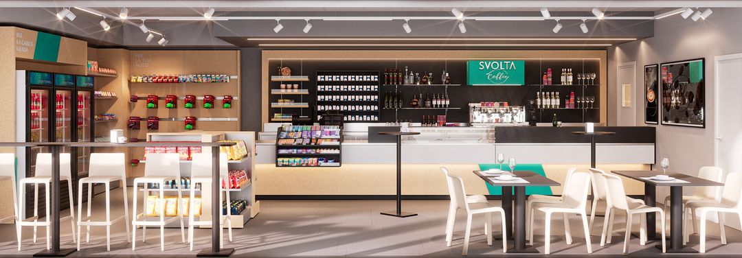 Svolta Coffee – Commercial Retail Visualization for Frigomeccanica | Blender & Octane Render
