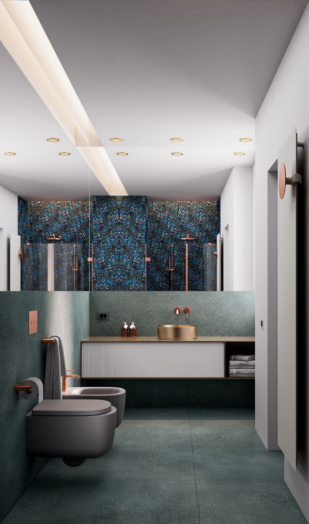 Luxury Bathroom – Interior CGI | B2B Remote Collaboration | Blender & Octane Render