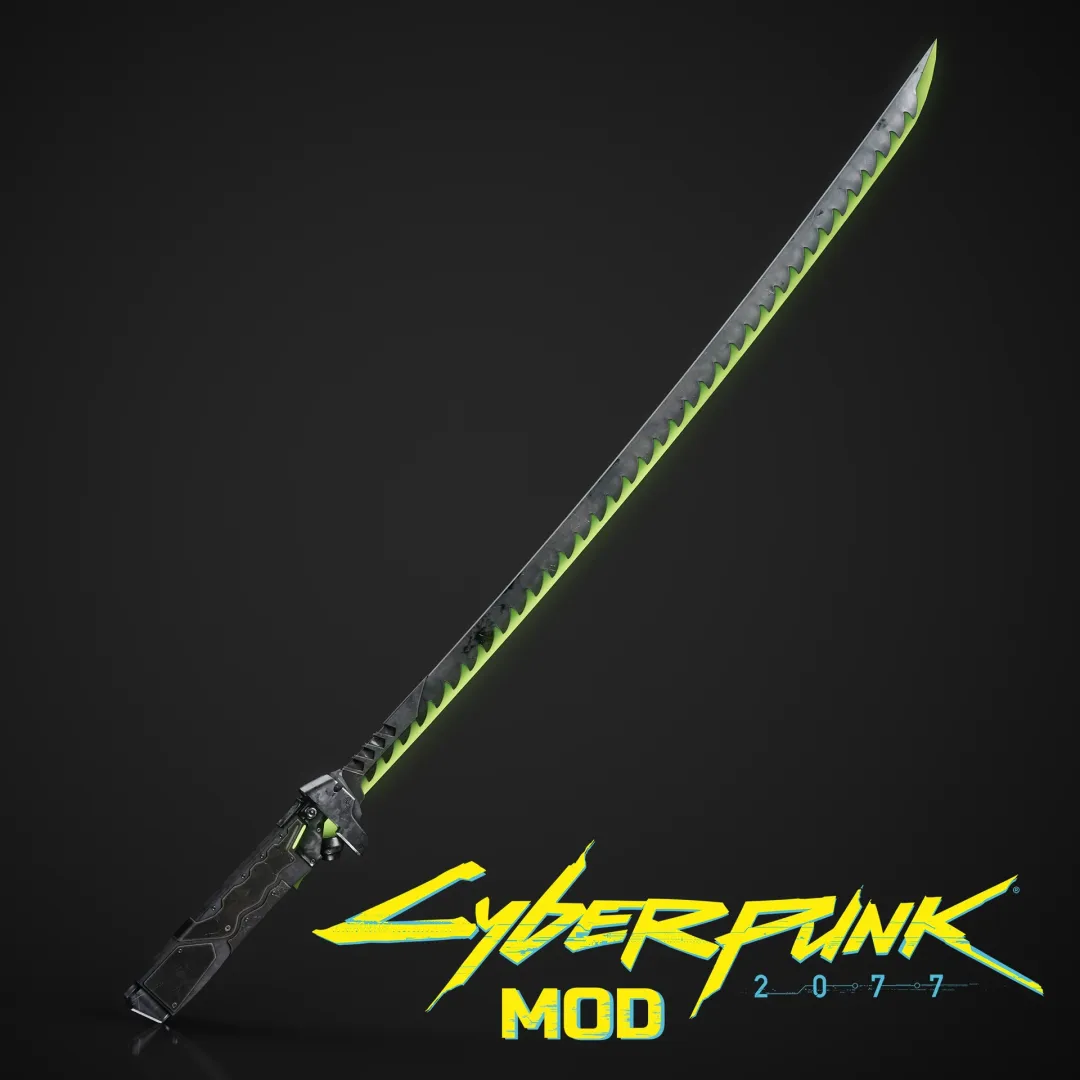 Genji's Dragonblade Fan Art - Cyberpunk 2077 Mod