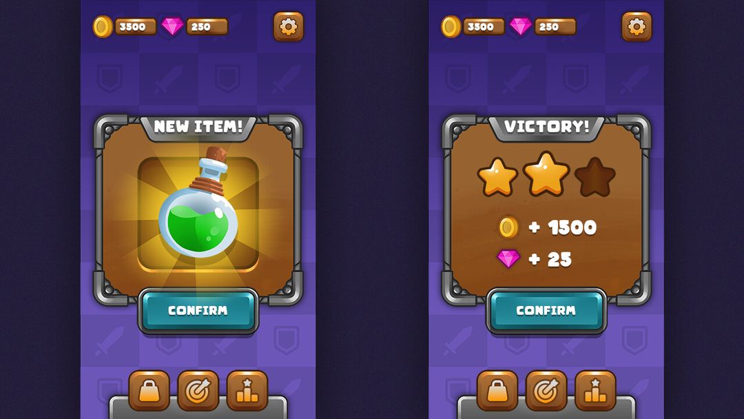 Mobile Game UI Art | Asset Kit
