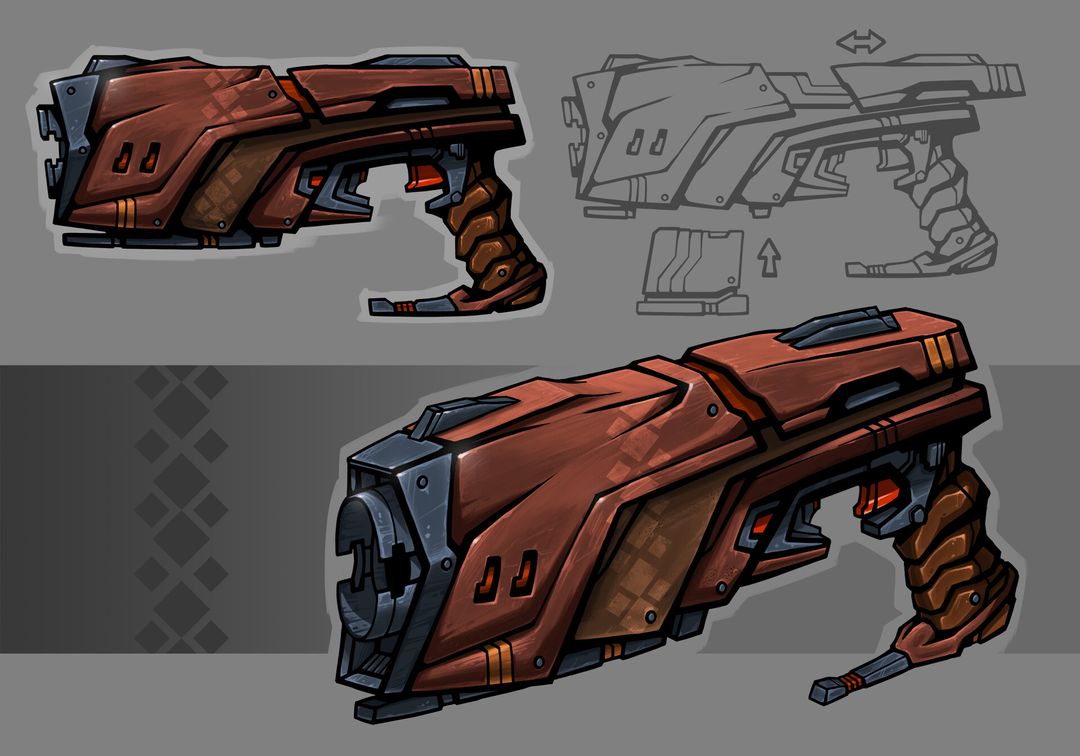 Pistol Weapon | Concept Design Process