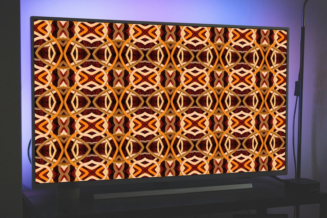 3D Orange Abstract Background - Seamless Pattern