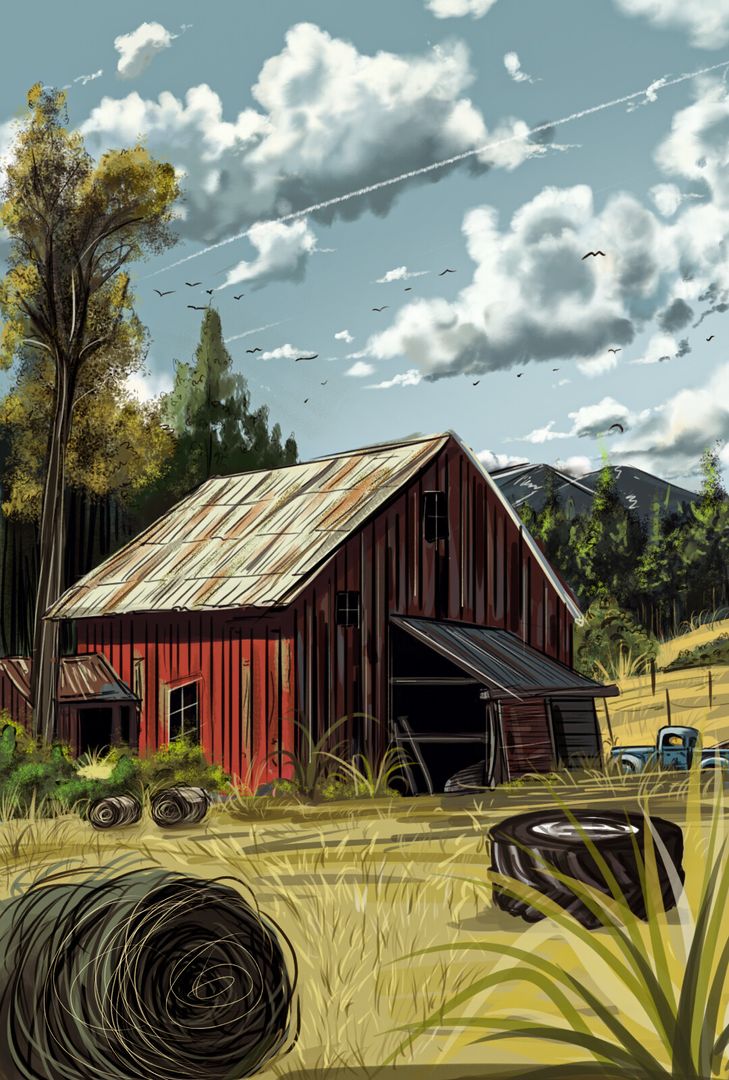 Countryside Barn | Digital Painting