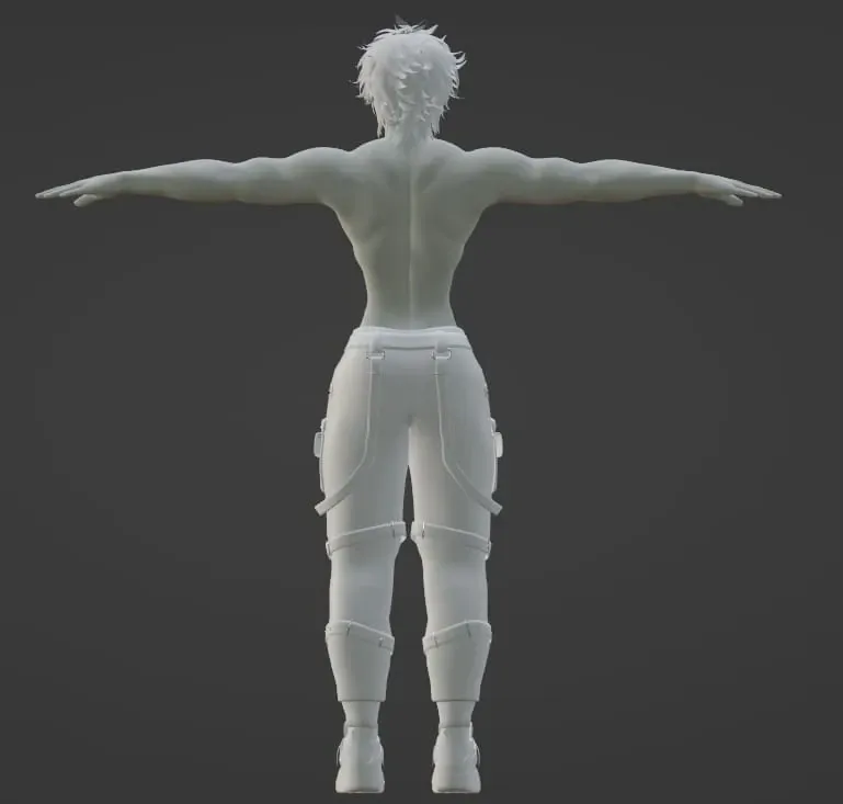 Stylized Anime Male Character – 3D Character Sculp