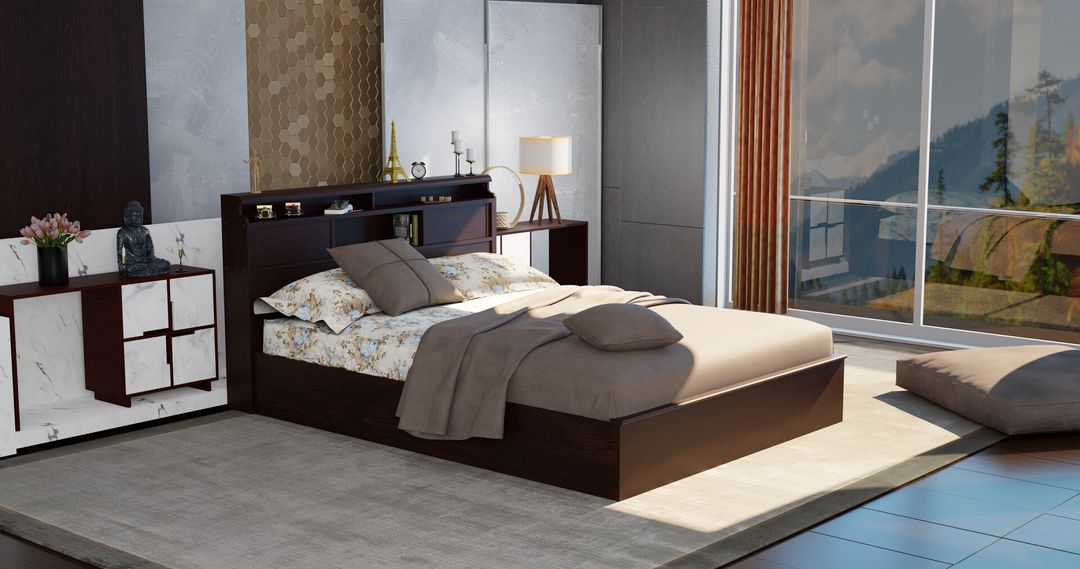 After morning Bed room