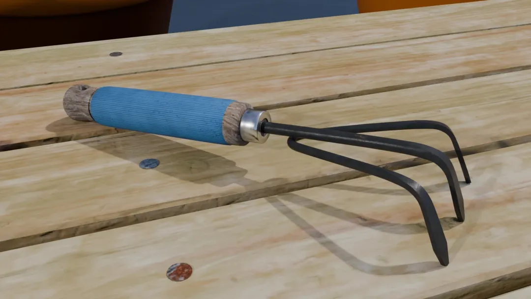 3D Gardening Hand Rake Prop