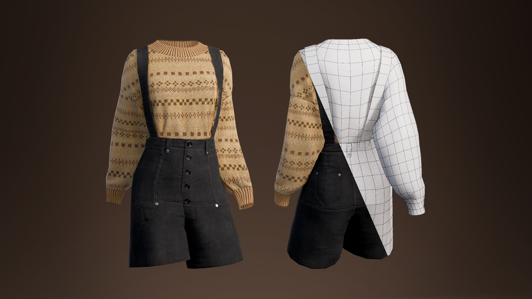 Game-Ready Outfit | Overall & Sweater