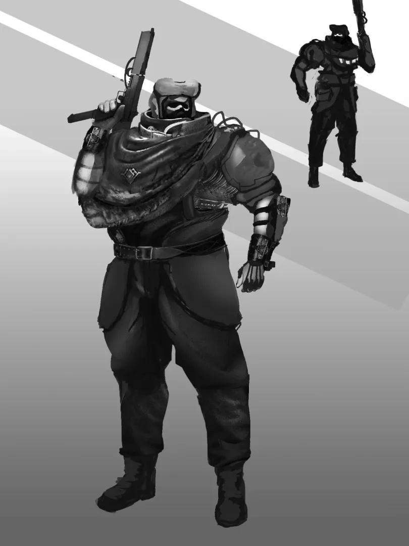 character concept Si-Fi desert Warrior