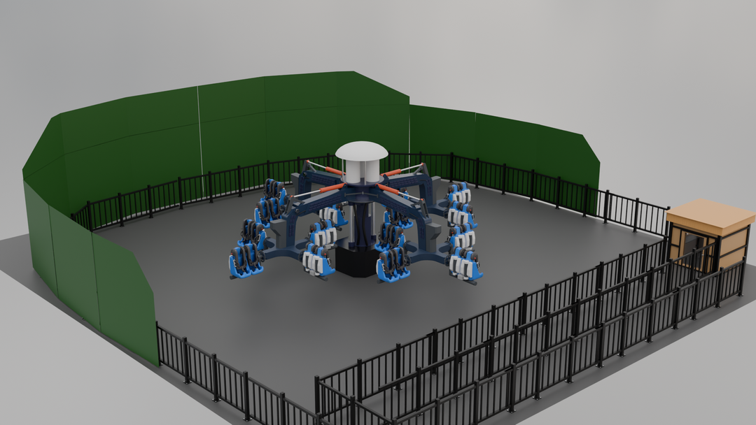 3d Amusement Park Fun Fair Ride Design