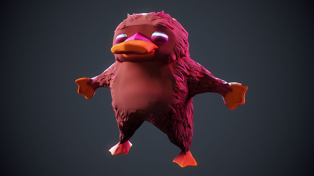 Stylized Platypus Character